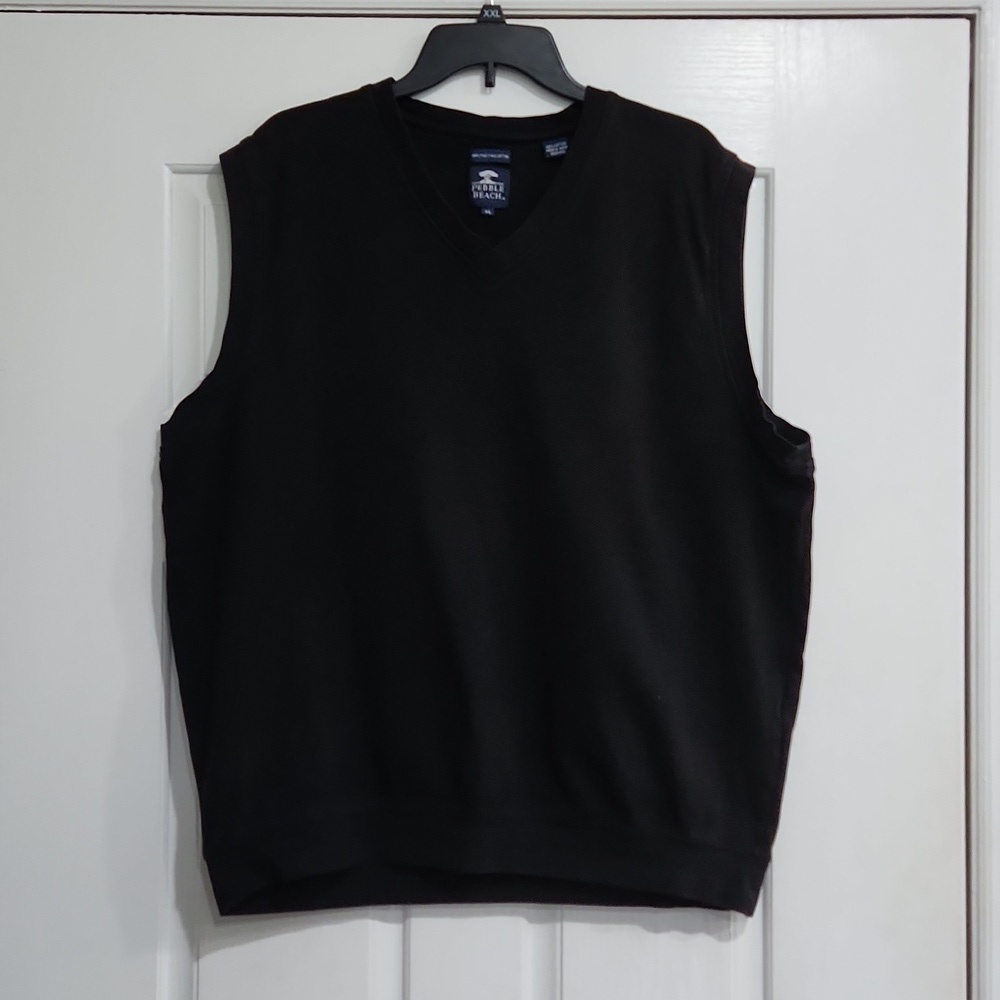 Pebble Beach Black Golf Vest Size XL